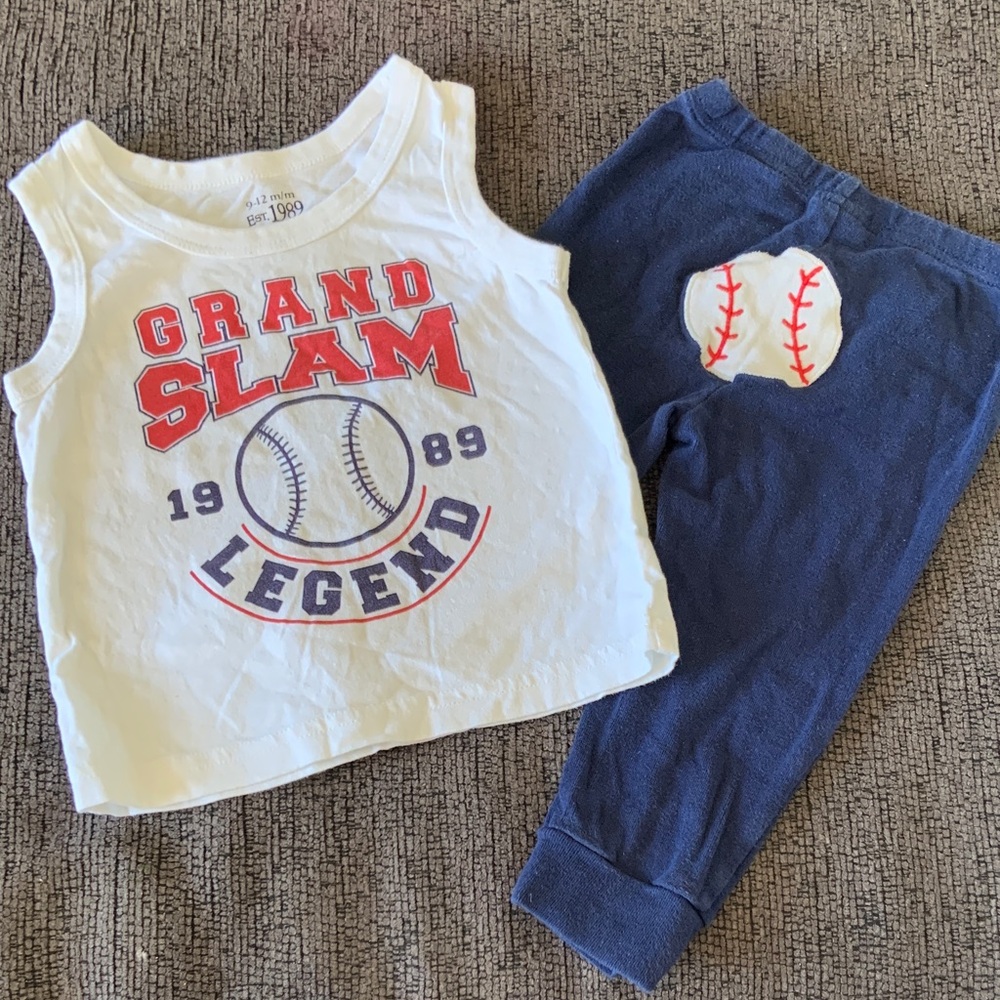 🫐3/$30 The Children's Place and Carters Baseball Set size 12m